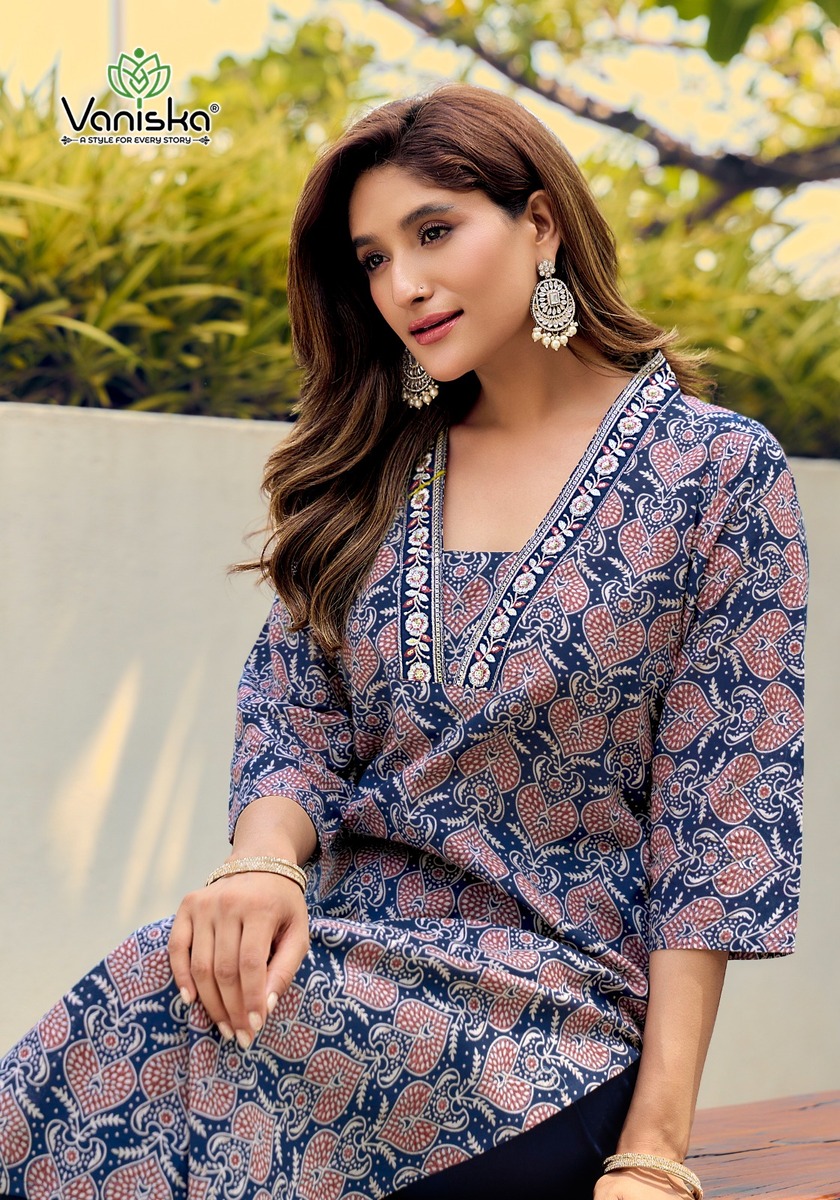 Vaniska Cotton Candy Kurtis With Bottom Catalog collection 12