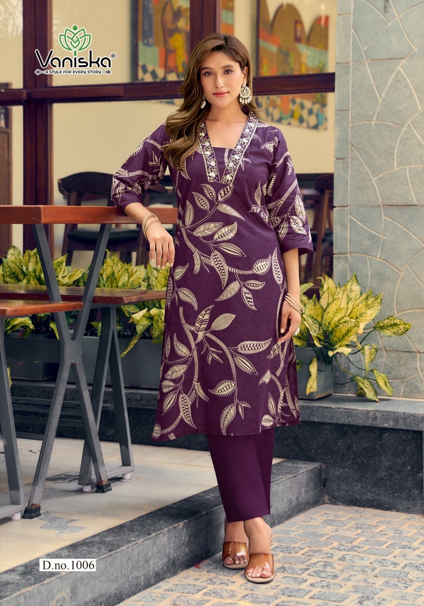 Vaniska Cotton Candy Kurtis With Bottom Catalog collection 6