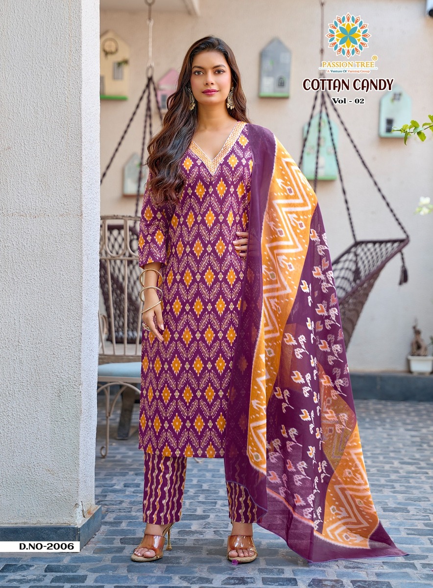 Passion Tree Cotton Candy 2 Cotton Salwar Kameez Catalog collection 4