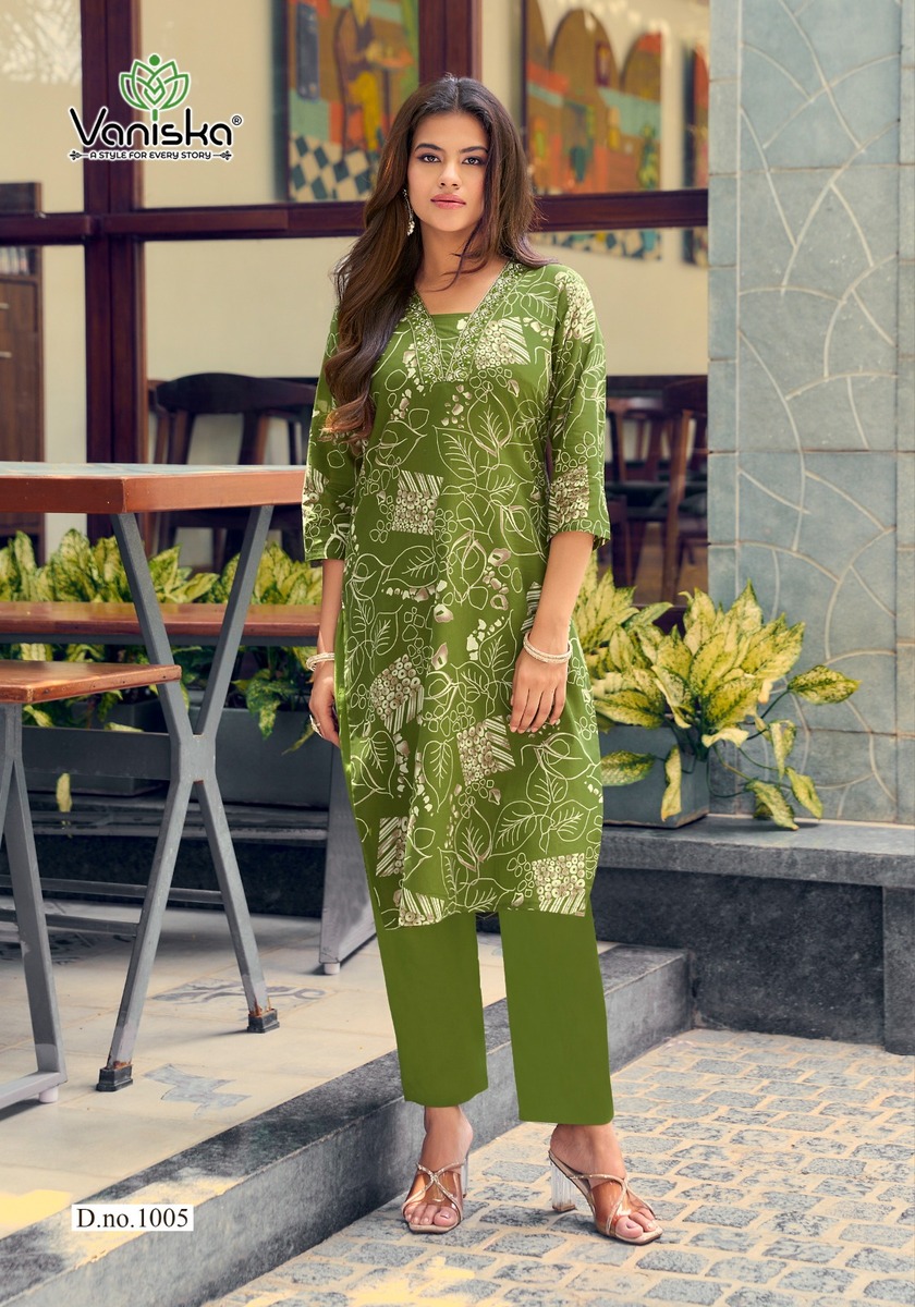 Vaniska Cotton Candy Kurtis With Bottom Catalog collection 8