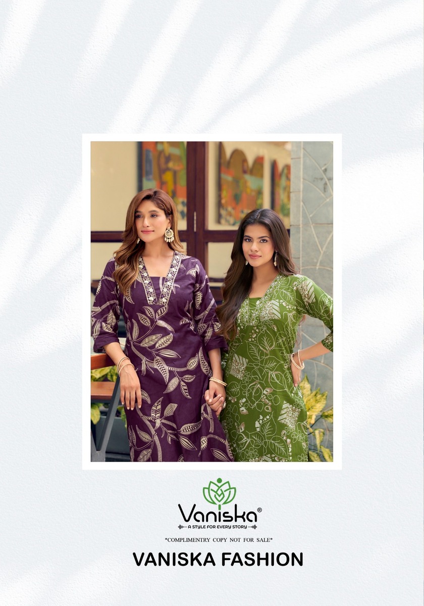 Vaniska Cotton Candy Kurtis With Bottom Catalog collection 2