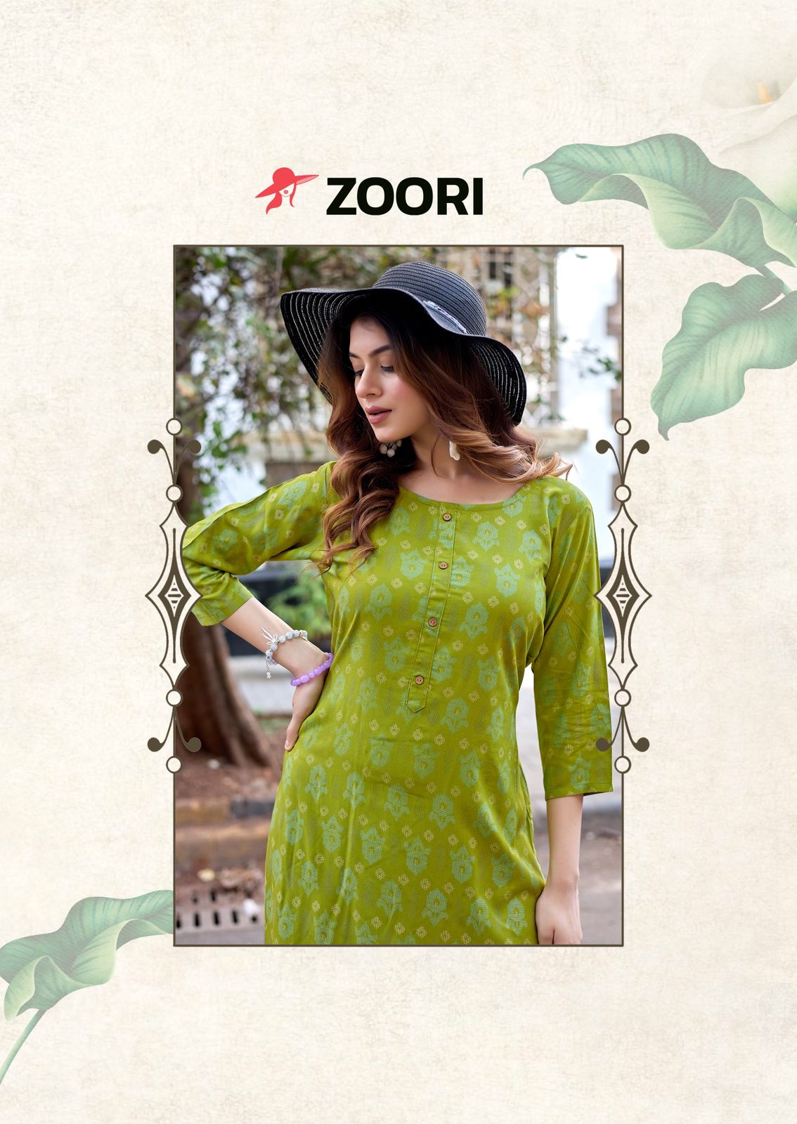 Zoori Akshara Vol 33 Rayon Kurti Catalog collection 4