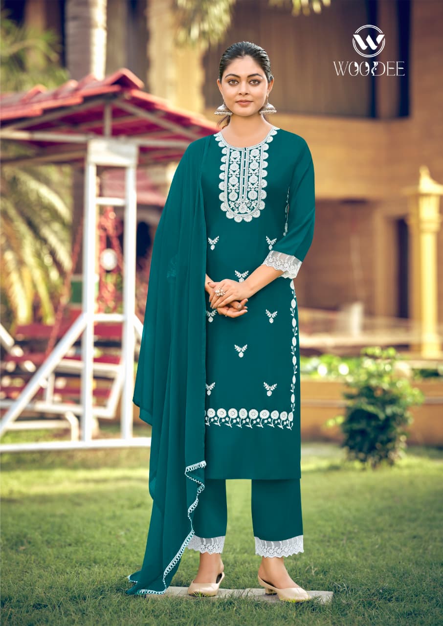 Woodee White Lotus Vol 3 Readymade Dress Catalog collection 7