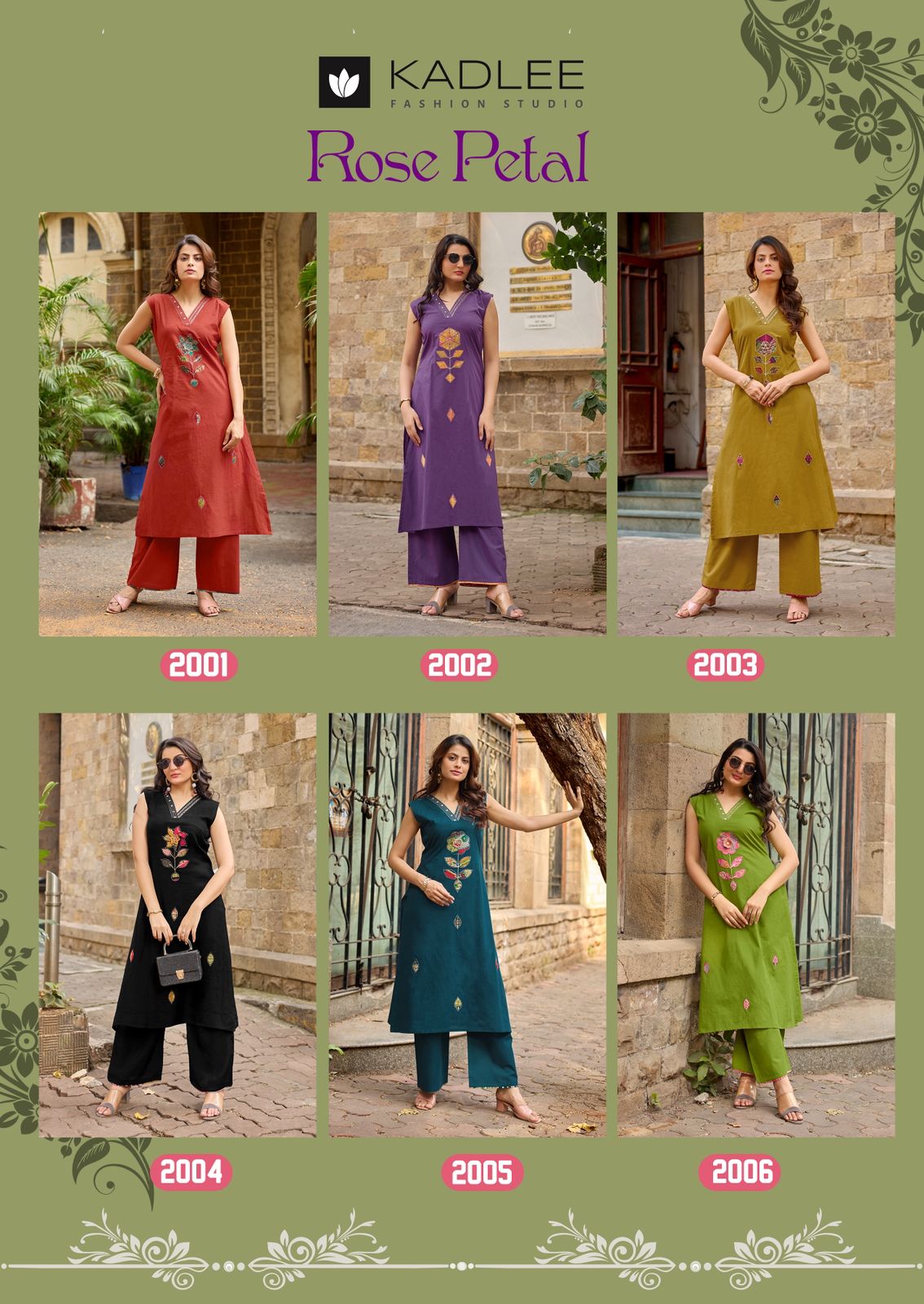 Kadlee Rose Petal Kurtis With Bottom Catalog collection 10