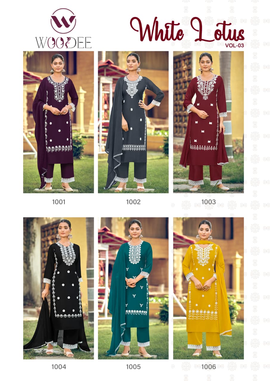 Woodee White Lotus Vol 3 Readymade Dress Catalog collection 9