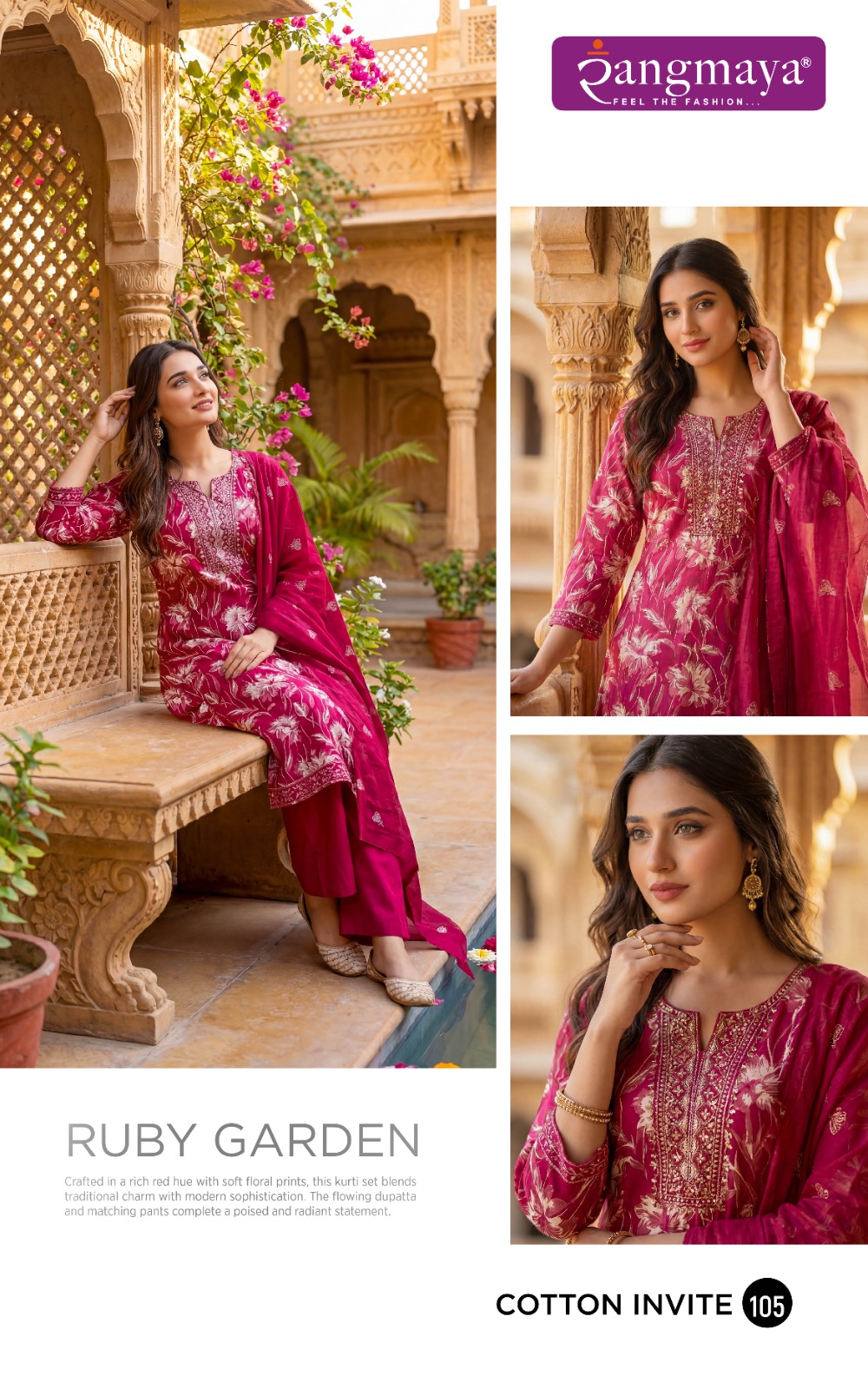 Rangmaya Cotton Invite Printed Salwar Kameez Catalog collection 9