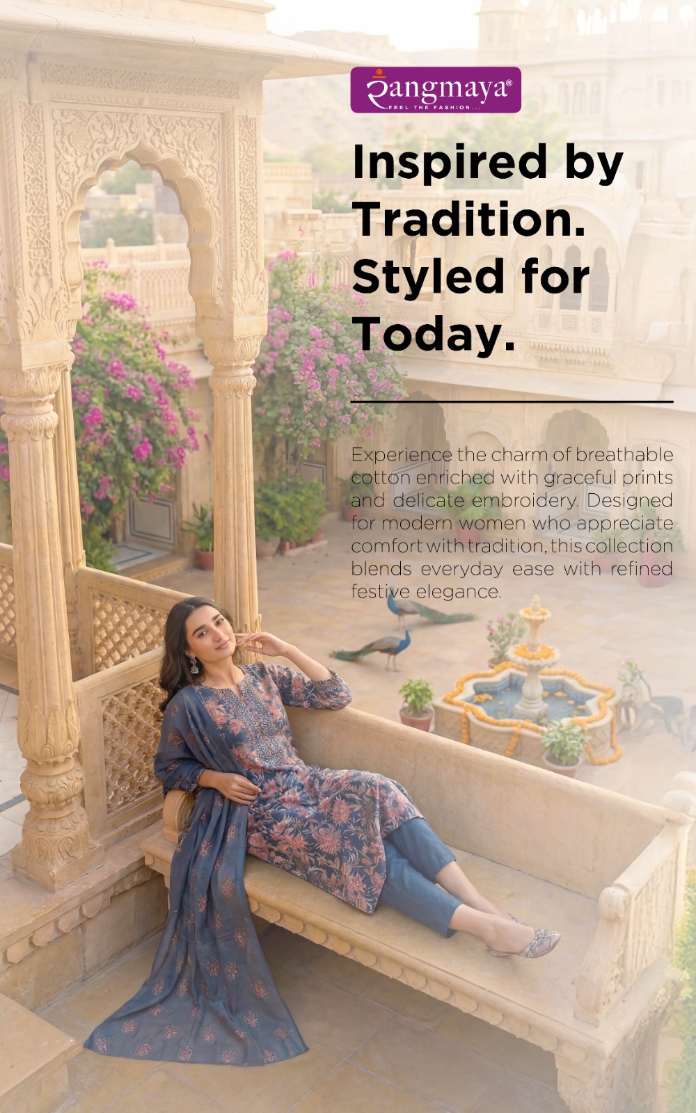Rangmaya Cotton Invite Printed Salwar Kameez Catalog collection 5