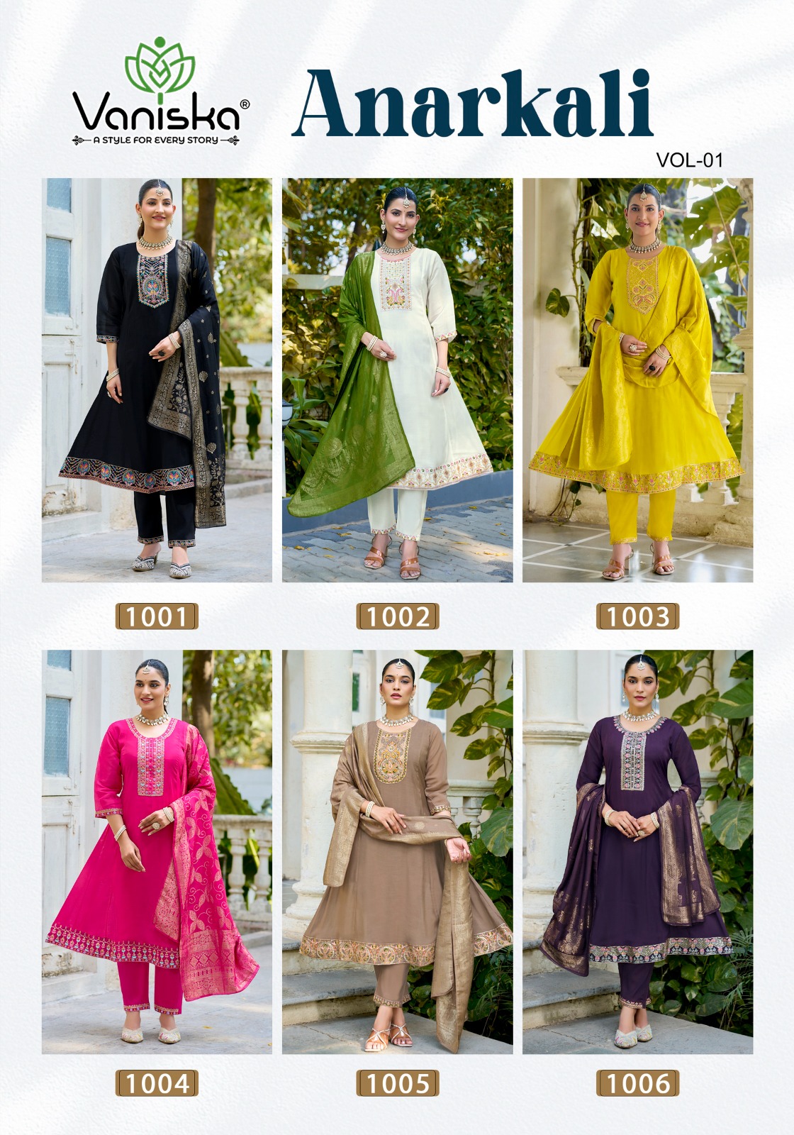 Vaniska Anarkali Vol 1 Readymade Dress Catalog collection 1