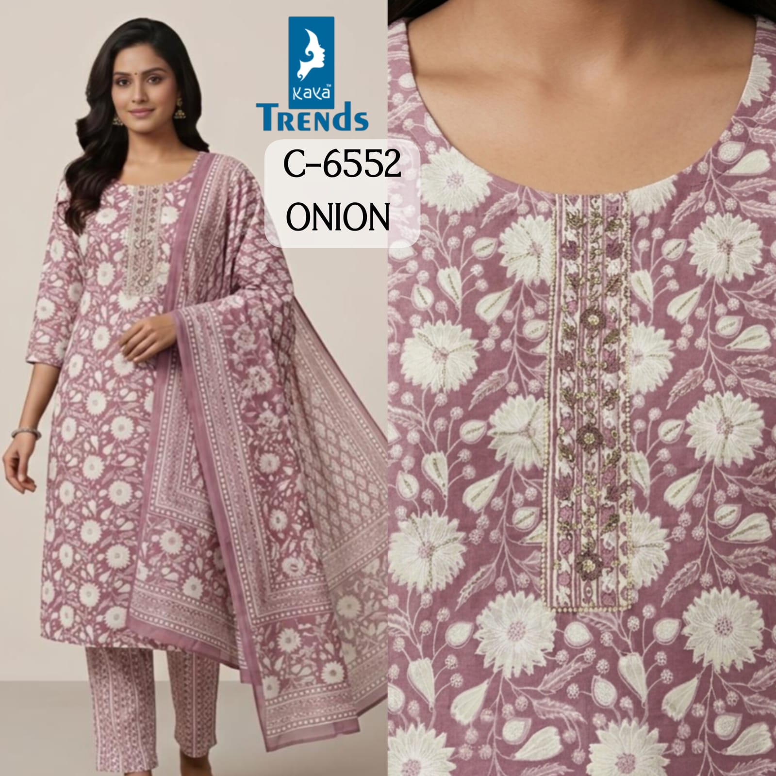 Kaya Trends Cotton Salwar Kameez Size Set collection 4