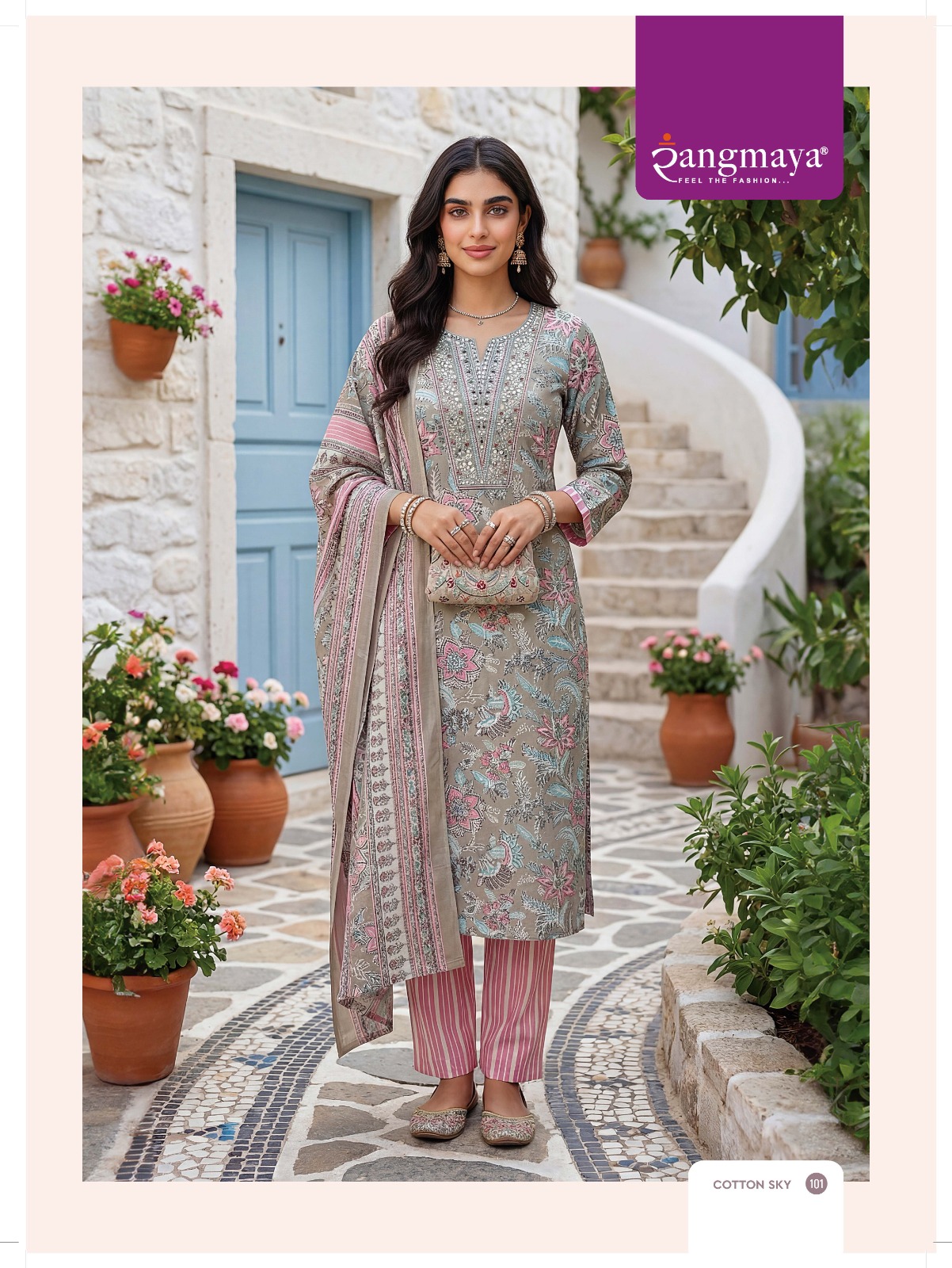 Rangmaya Cotton Sky Cotton Salwar Kameez Catalog collection 4