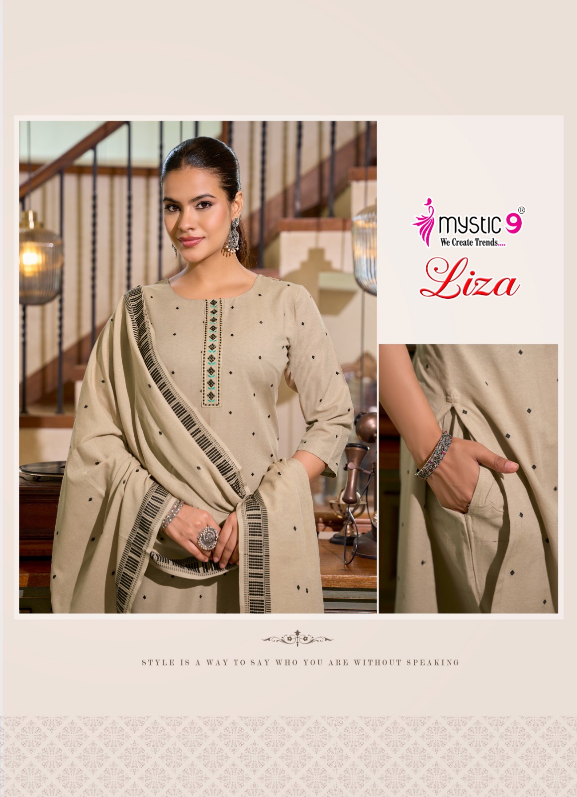 Mystic 9 Liza Vol 5 Cotton Salwar Kameez Catalog collection 12
