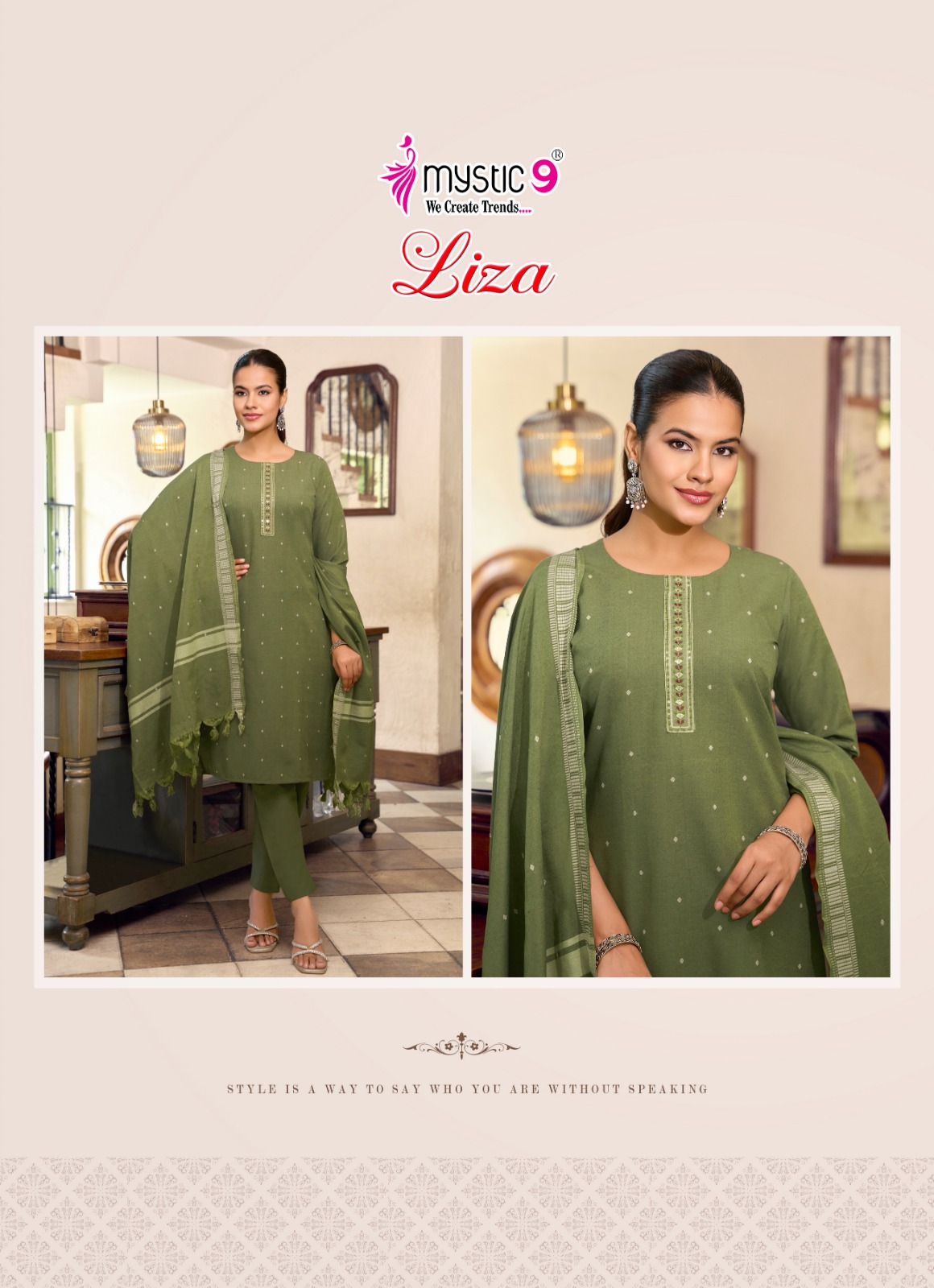 Mystic 9 Liza Vol 5 Cotton Salwar Kameez Catalog collection 9