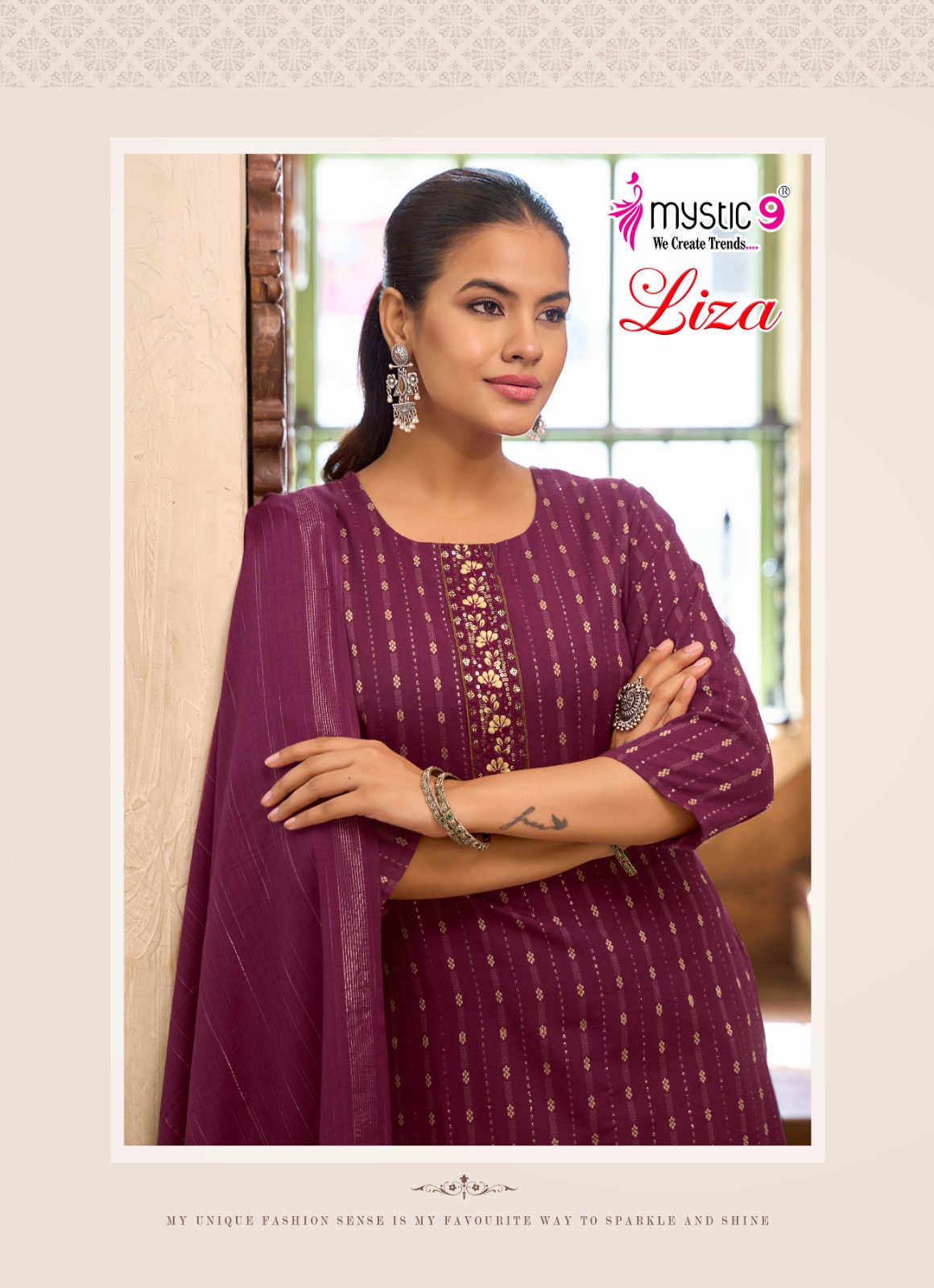 Mystic 9 Liza Vol 5 Cotton Salwar Kameez Catalog collection 13