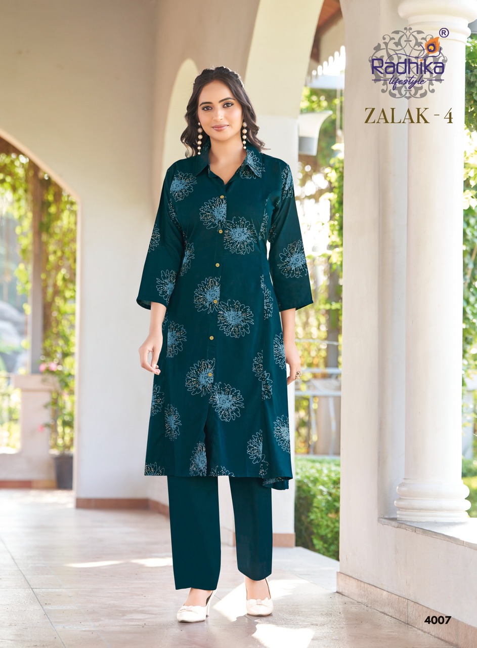 Radhika Lifestyle Zalak Vol 4 Co Ord Set Catalog collection 7