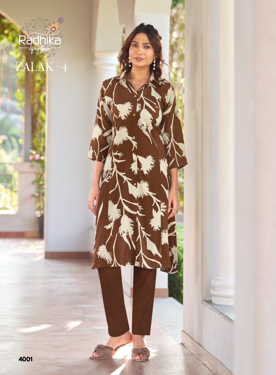 Radhika Lifestyle Zalak Vol 4 Co Ord Set Catalog collection 2