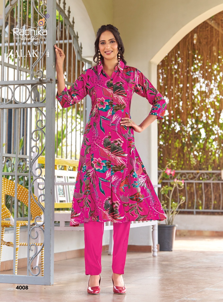 Radhika Lifestyle Zalak Vol 4 Co Ord Set Catalog collection 8