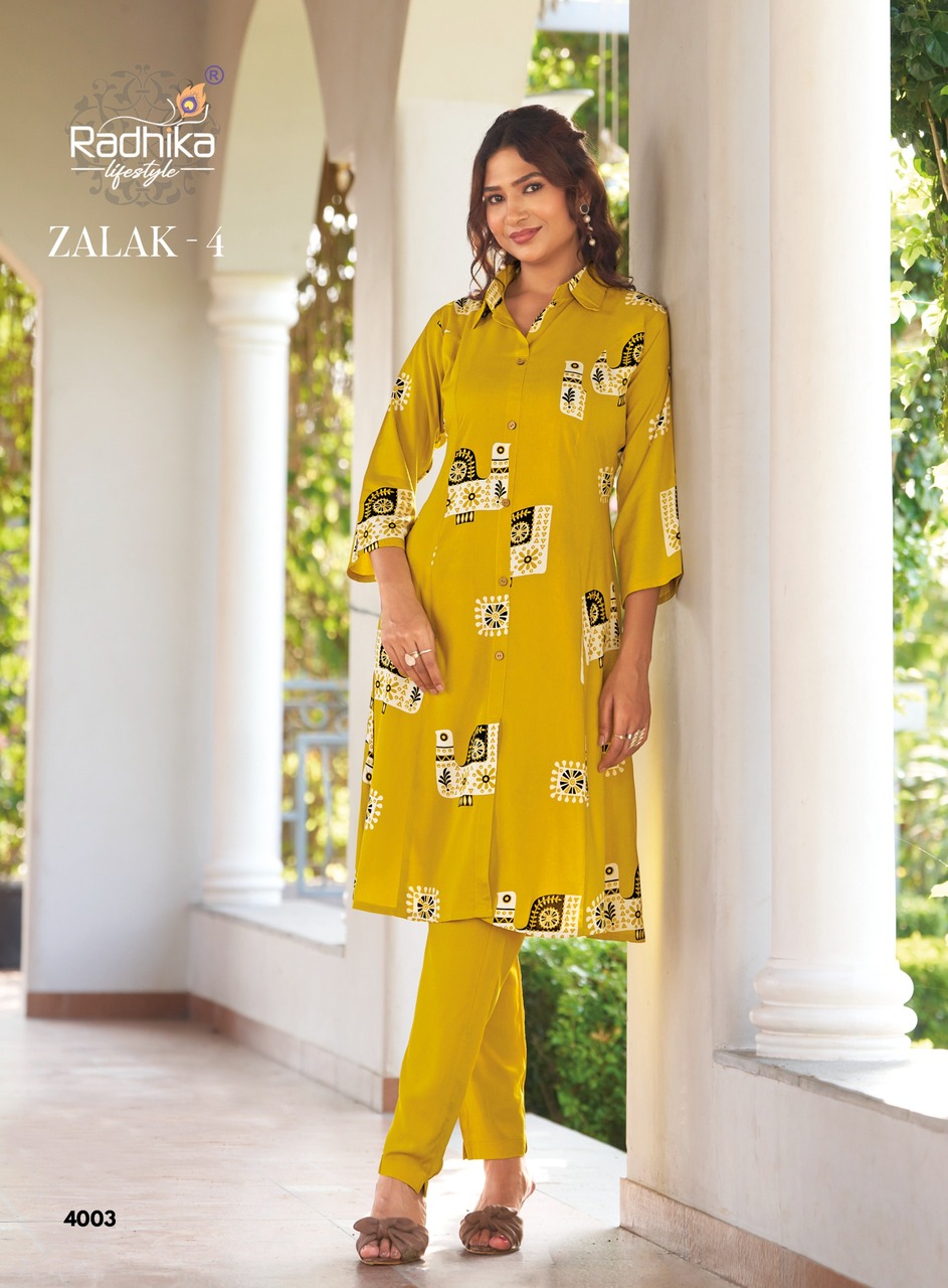 Radhika Lifestyle Zalak Vol 4 Co Ord Set Catalog collection 10