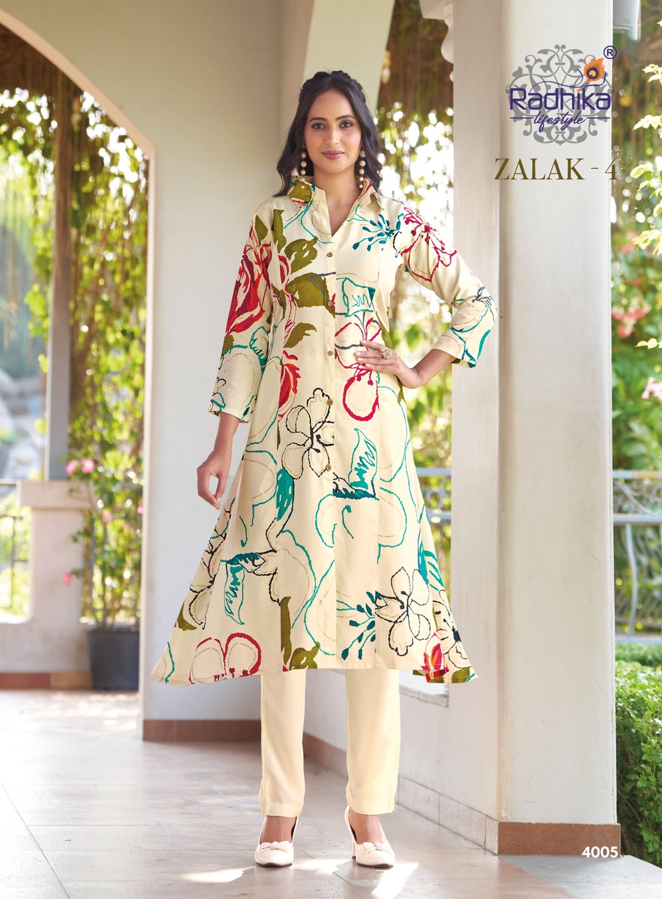 Radhika Lifestyle Zalak Vol 4 Co Ord Set Catalog collection 11