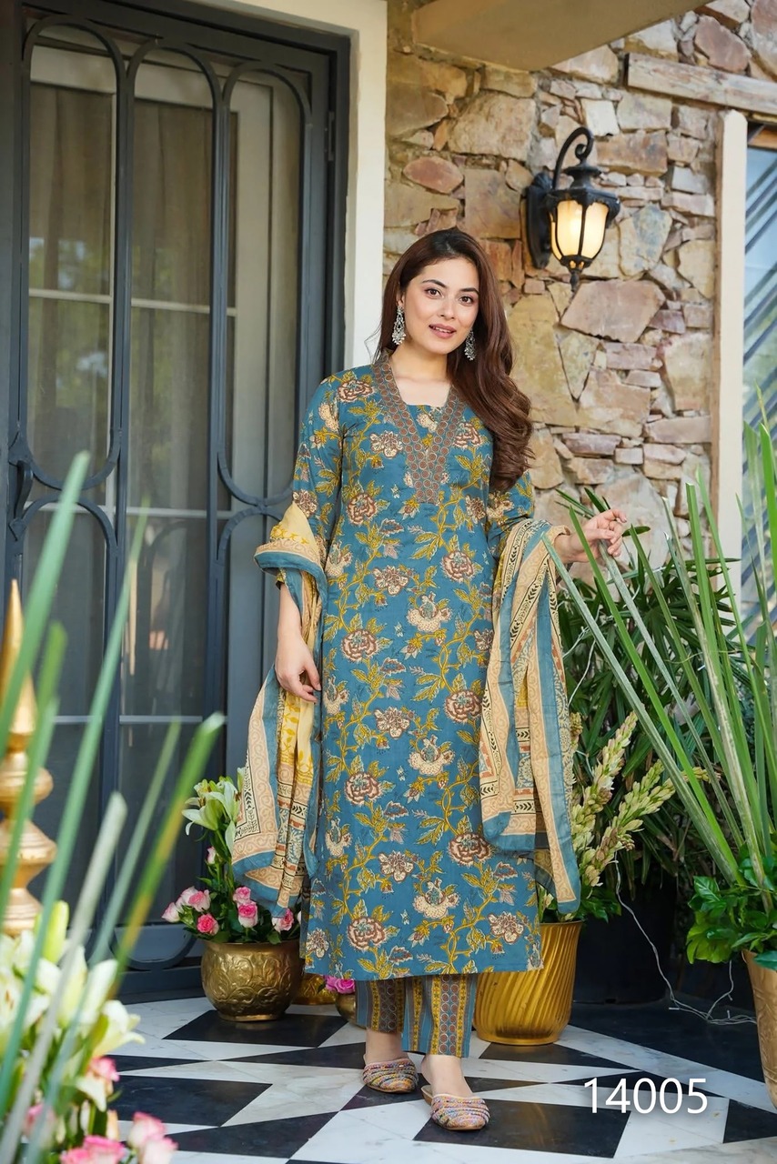Clora Vol 14 Printed Salwar Kameez Catalog collection 5