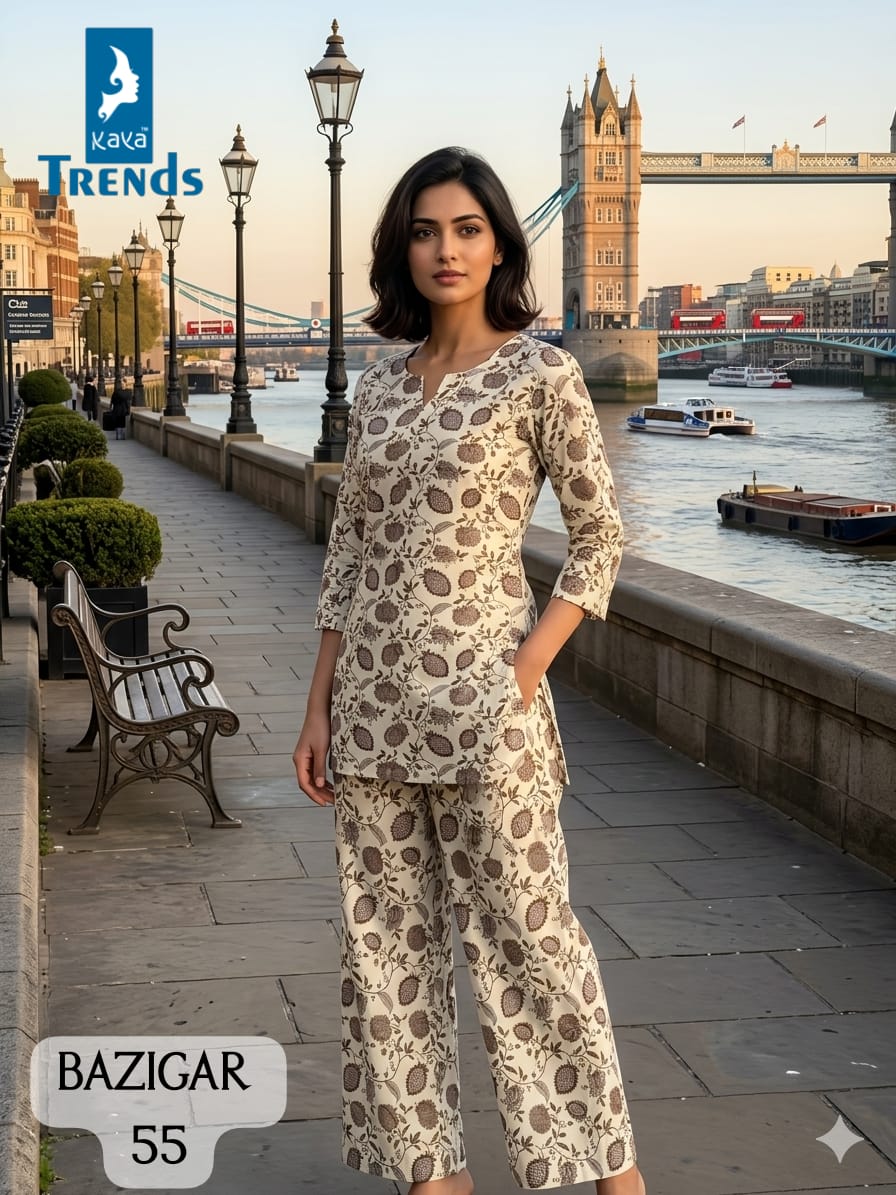 Kaya Trends Bazigar Co Ord Set Size Set collection 4