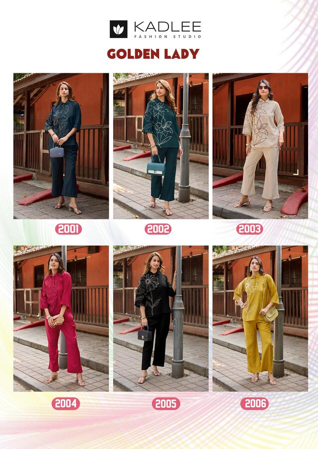 Kadlee Golden Lady Co Ord Set Catalog collection 10