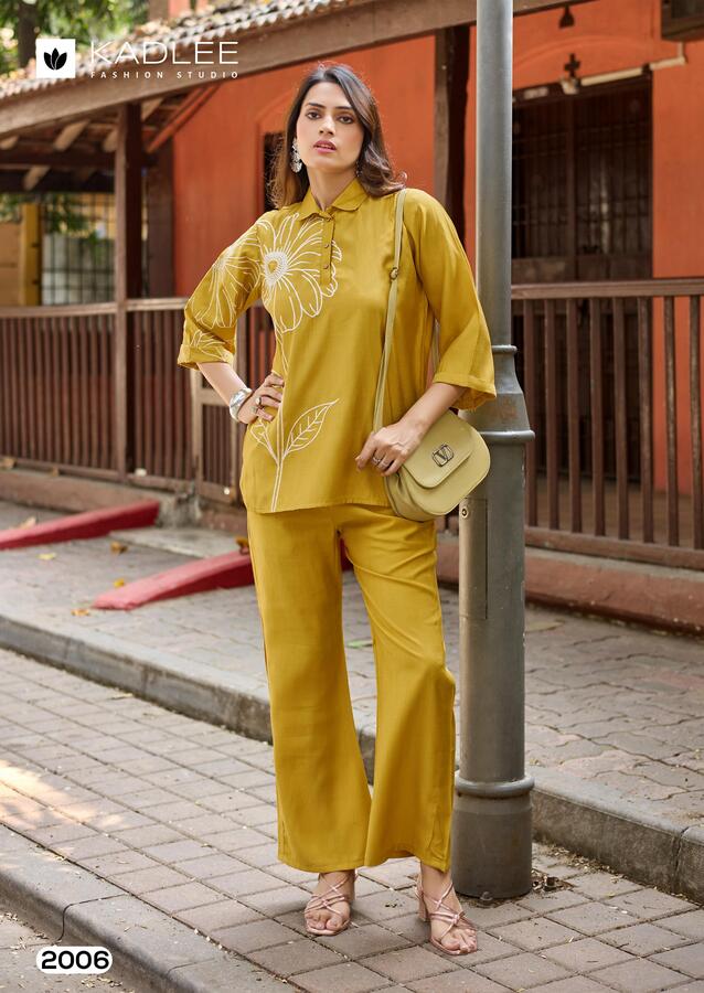 Kadlee Golden Lady Co Ord Set Catalog collection 2