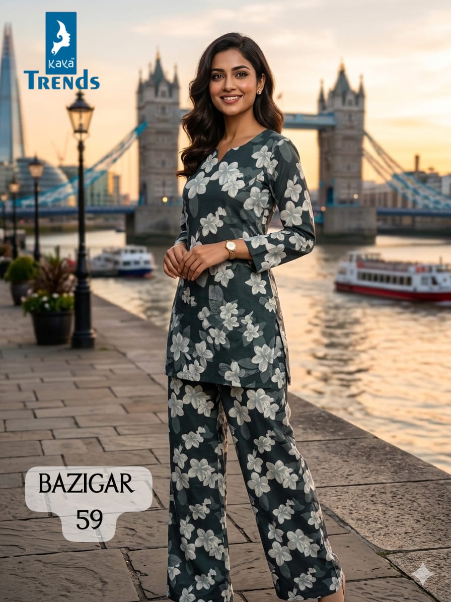 Kaya Trends Bazigar Co Ord Set Size Set collection 1