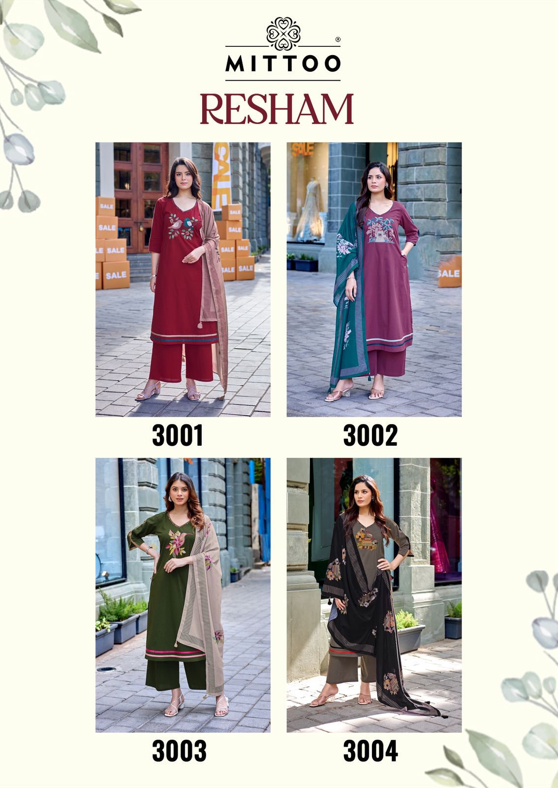 Mittoo Kurti Resham Cotton Salwar Kameez Catalog collection 1
