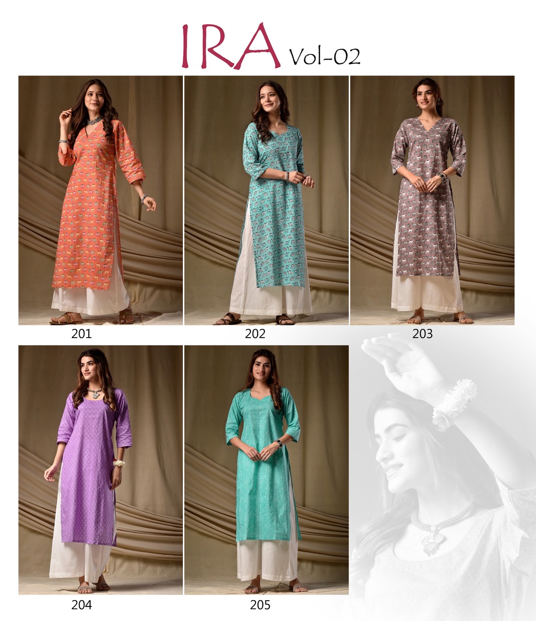 IRA Fashion Vol 2 Rayon Kurti Catalog collection 10