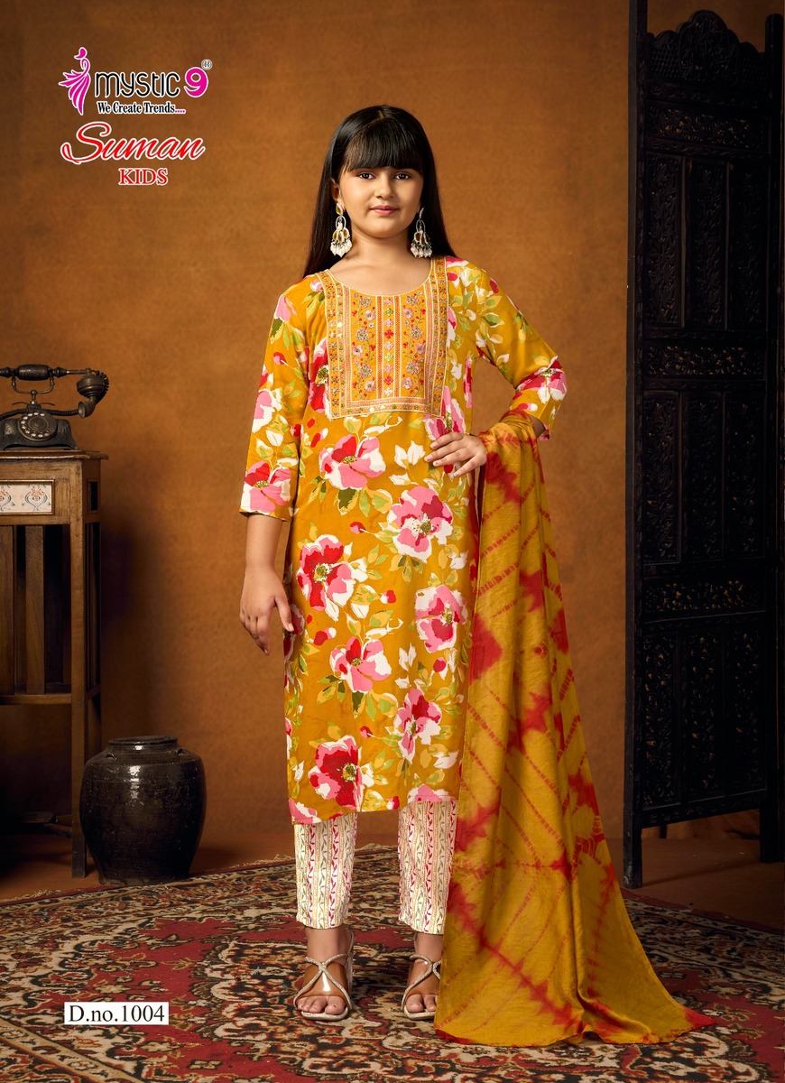 Mystic 9 Suman Kids Readymade Dress Catalog collection 9
