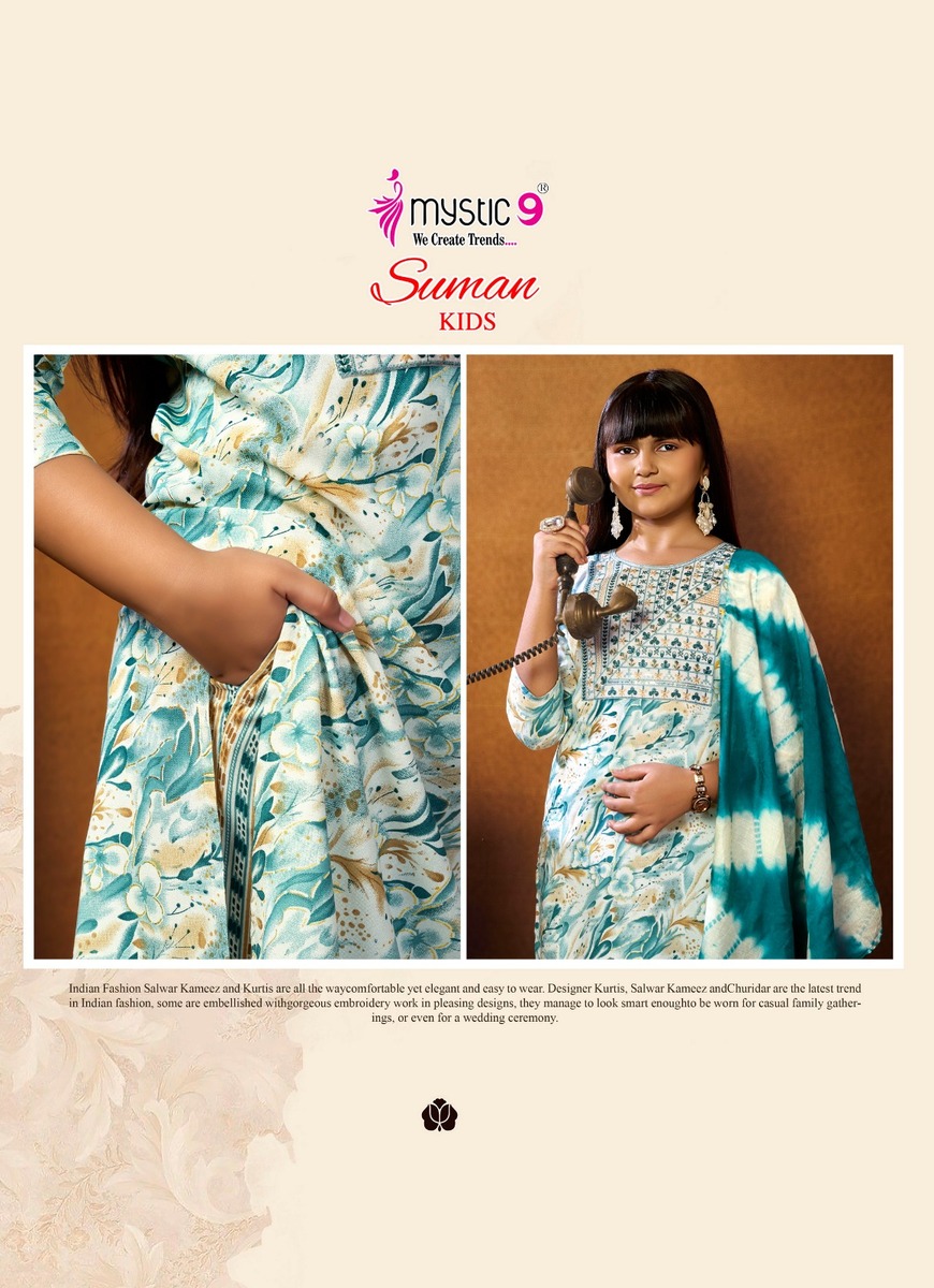 Mystic 9 Suman Kids Readymade Dress Catalog collection 6