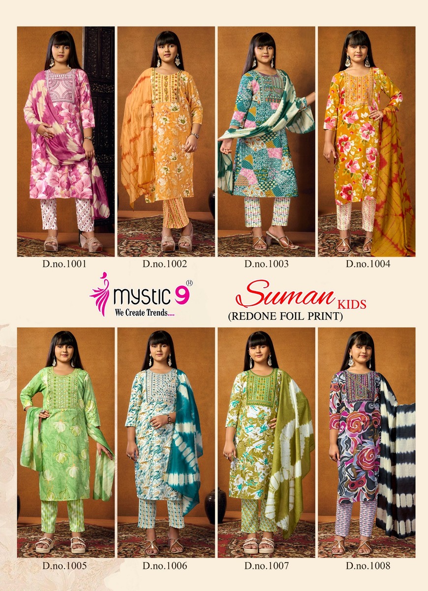 Mystic 9 Suman Kids Readymade Dress Catalog collection 3