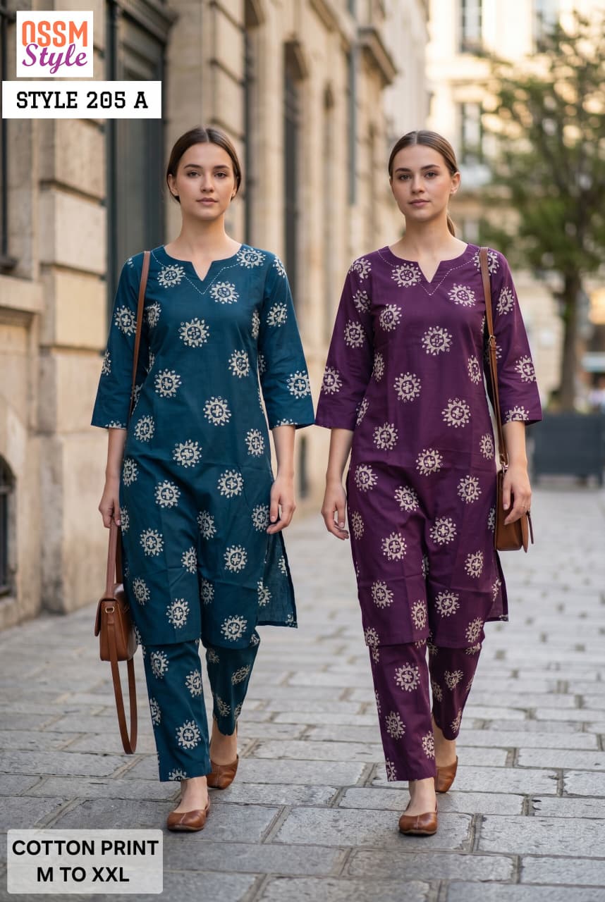 Ossm Style 205 Kurtis With Bottom Size Set collection 1