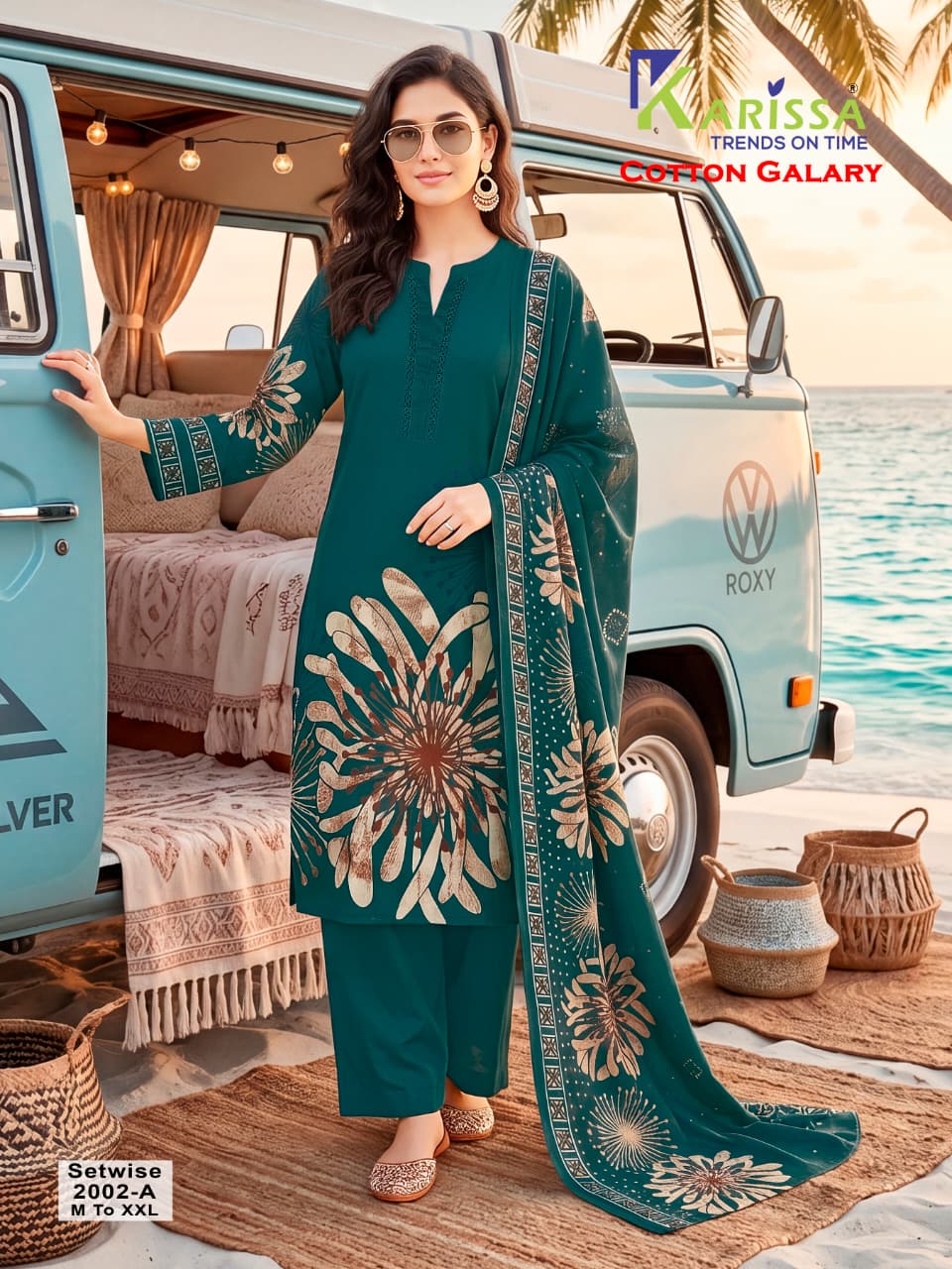 Karissa Dno 2002 Cotton Salwar Kameez Size Set collection 1