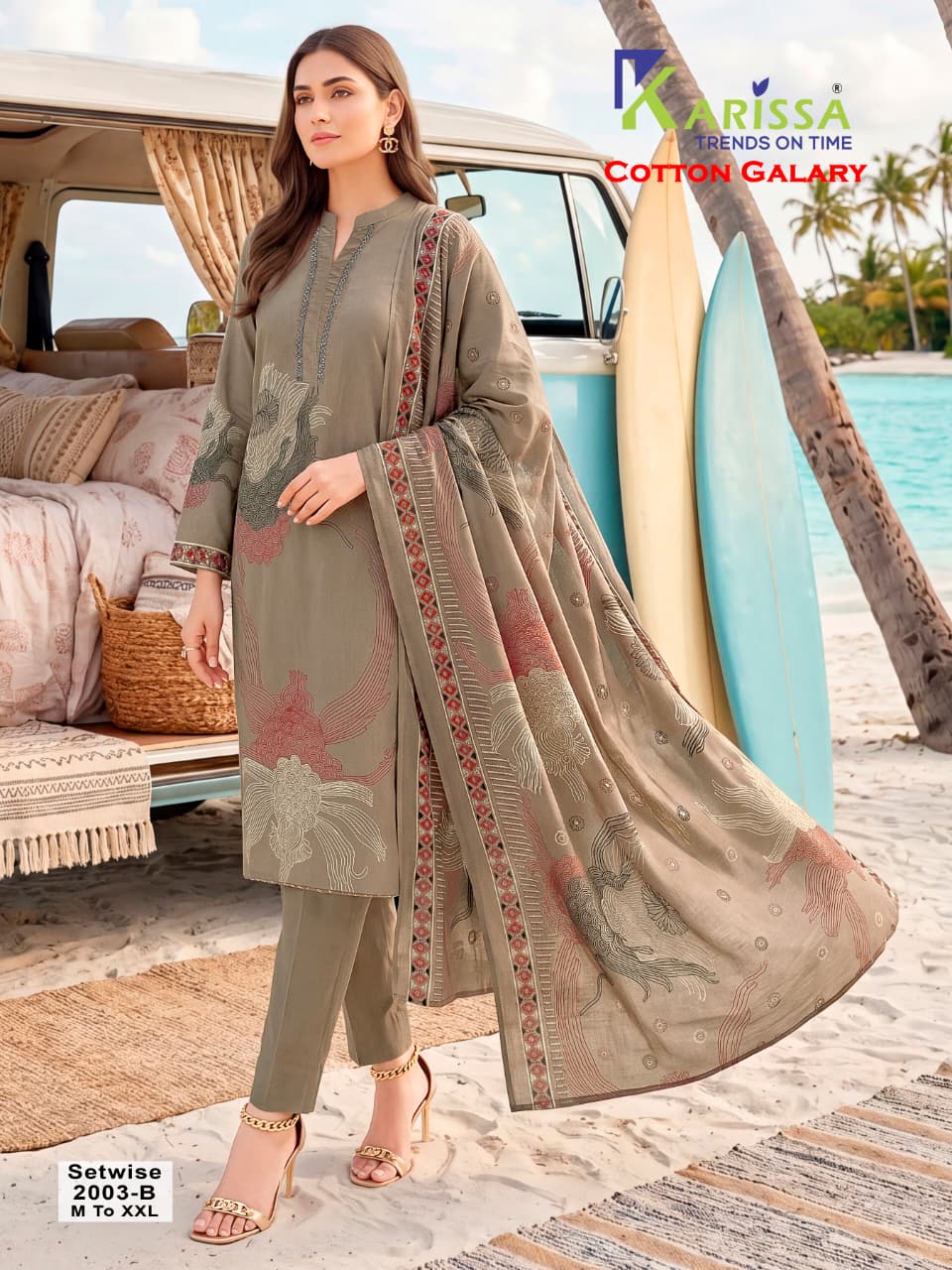 Karissa Dno 2003 Cotton Salwar Kameez Size Set collection 1