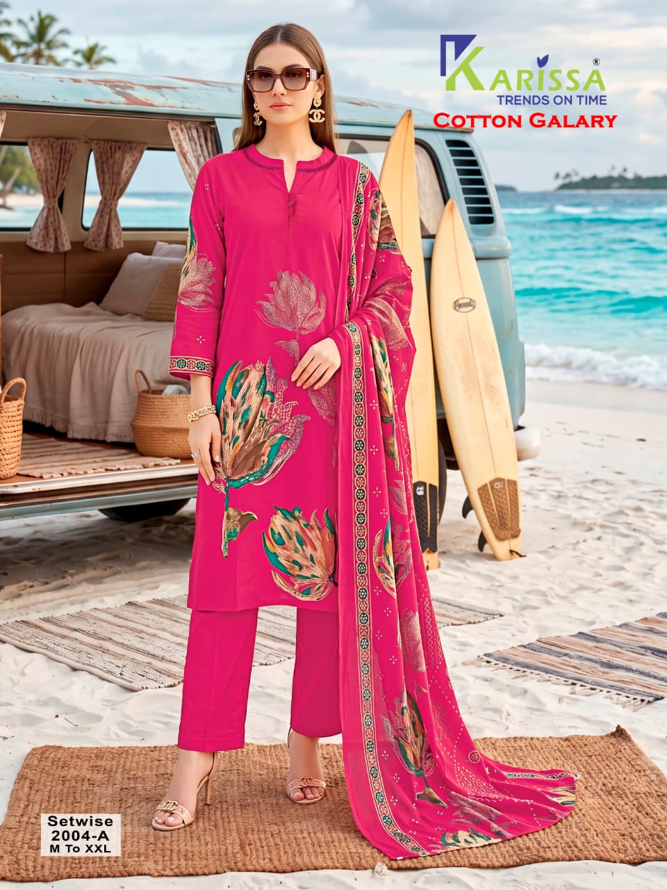 Karissa Dno 2004 Cotton Salwar Kameez Size Set collection 1