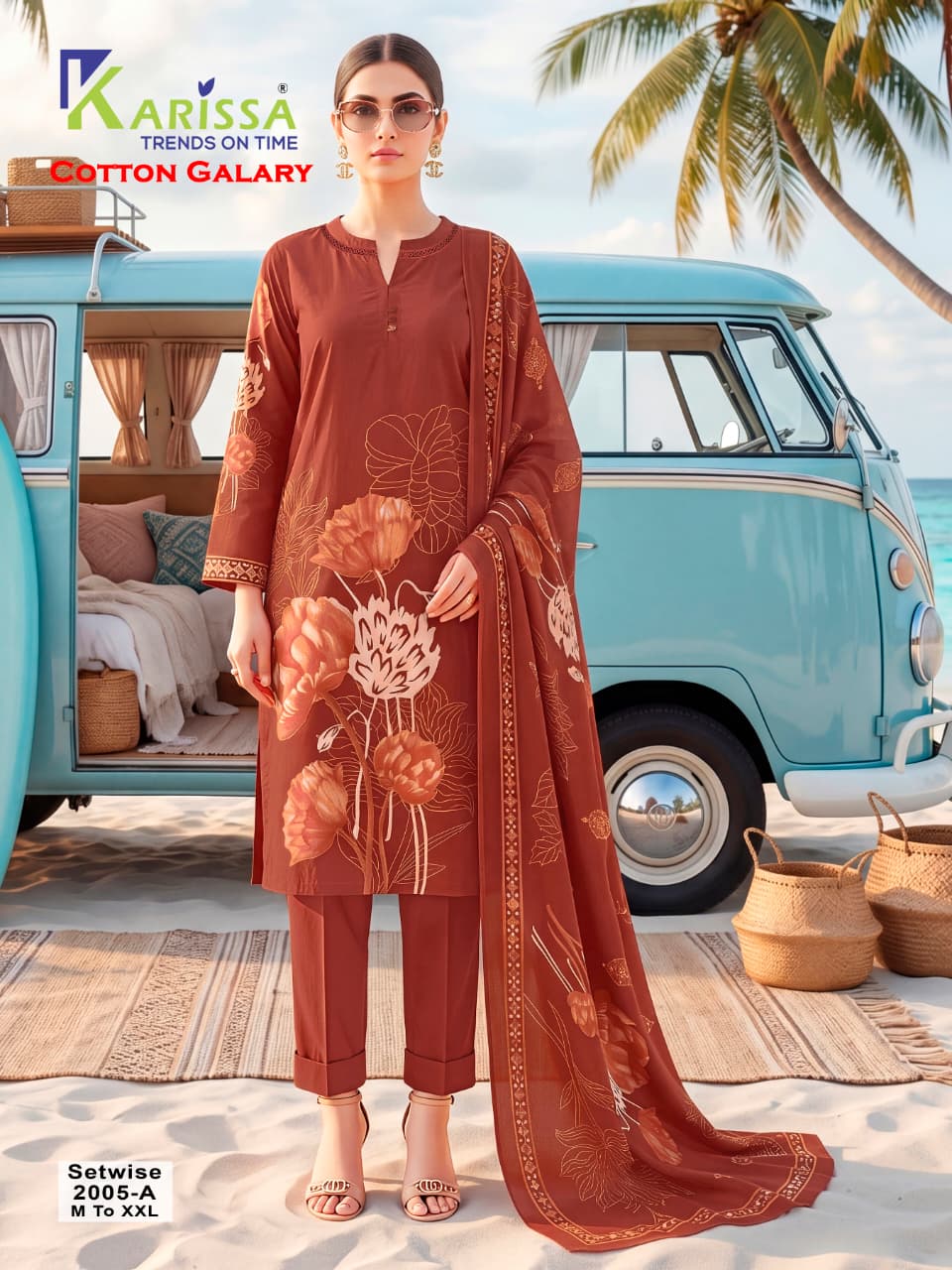 Karissa Dno 2005 Cotton Salwar Kameez Size Set collection 1