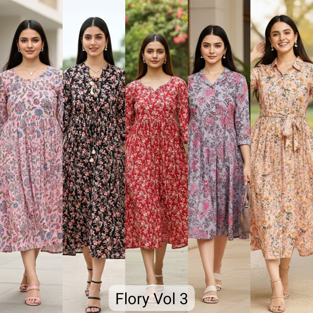 Aarvee Creation Flory Vol 3 One Piece Dress Catalog collection 1