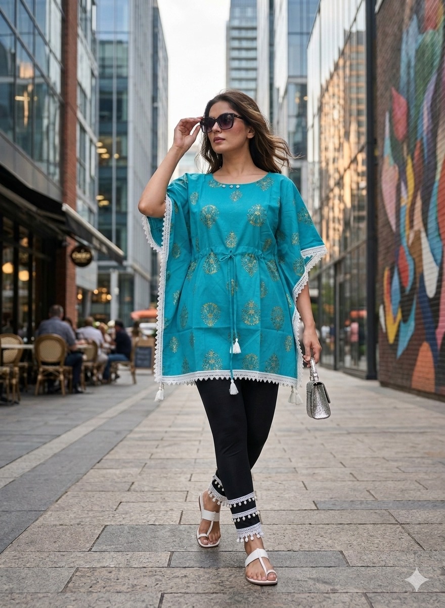Aarvee Creation Miss Kaftan Cotton Kurtis Catalog collection 2