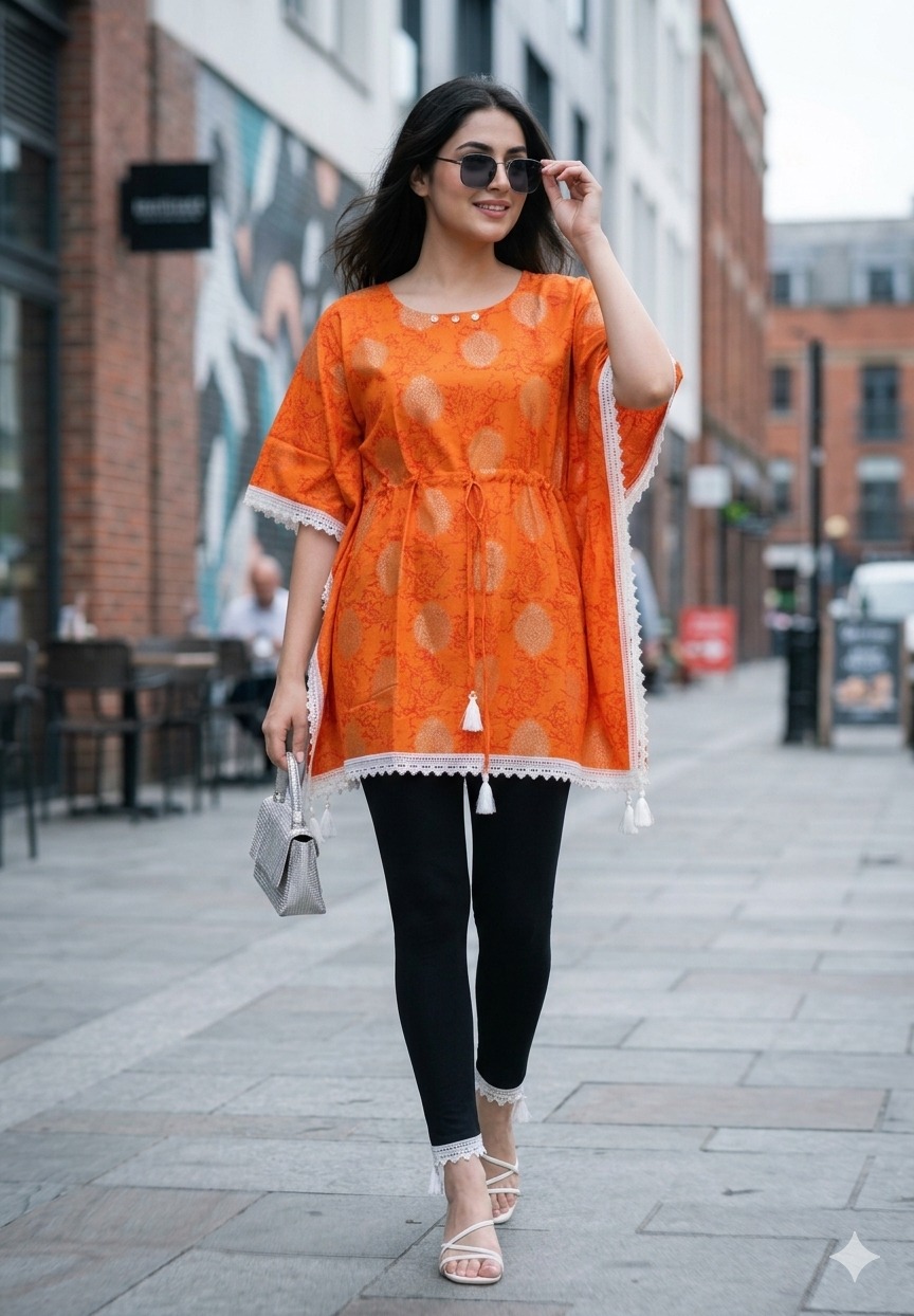 Aarvee Creation Miss Kaftan Cotton Kurtis Catalog collection 3