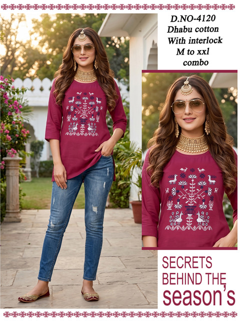 Aarvee Creation Dno 4115 Ladies Tops Size Set collection 7