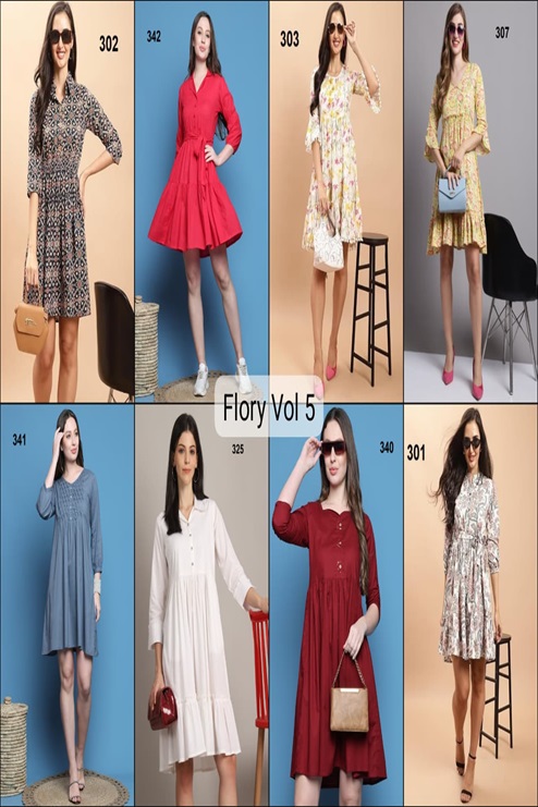 Aarvee Creation Flory Vol 5 One Piece Dress Catalog collection 1
