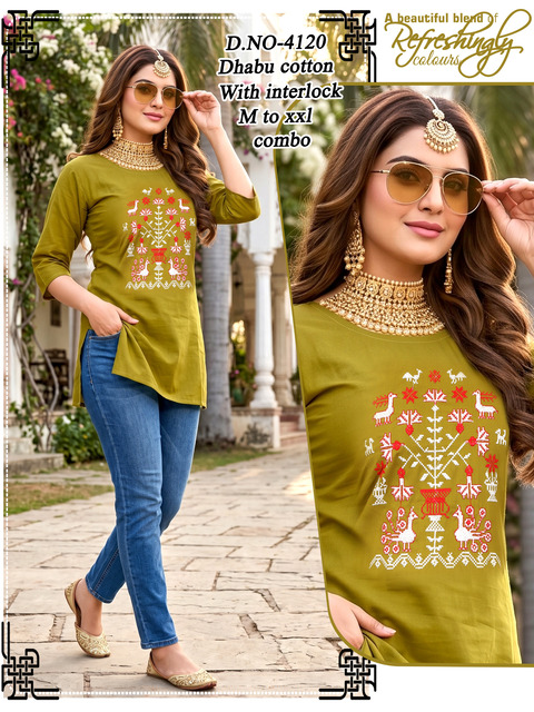 Aarvee Creation Dno 4115 Ladies Tops Size Set collection 5