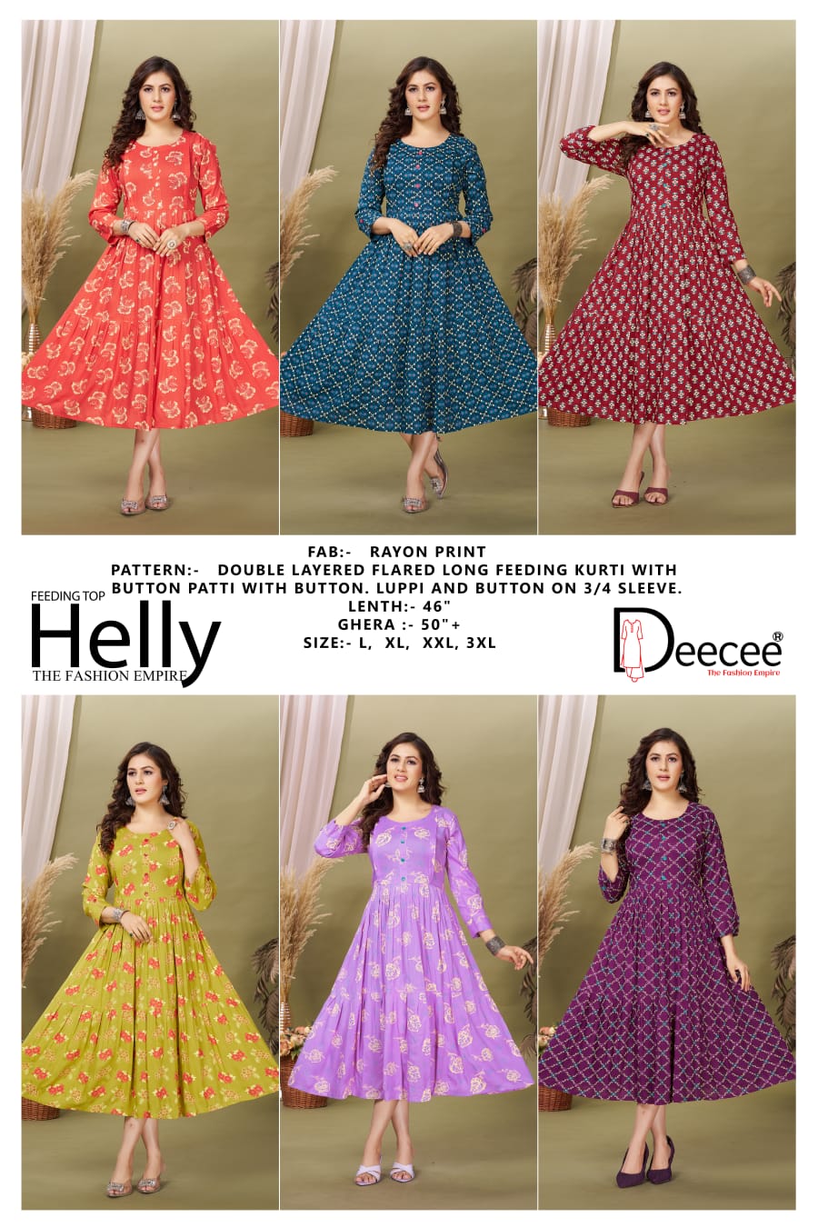 Dee Cee Helly Feeding Kurtis Catalog collection 1