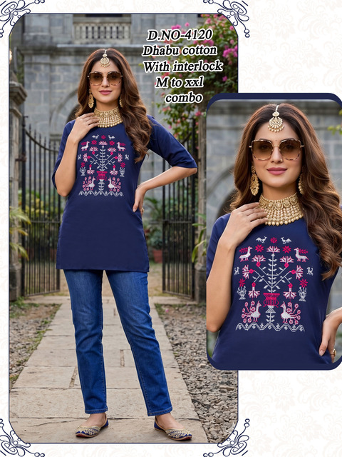 Aarvee Creation Dno 4115 Ladies Tops Size Set collection 1