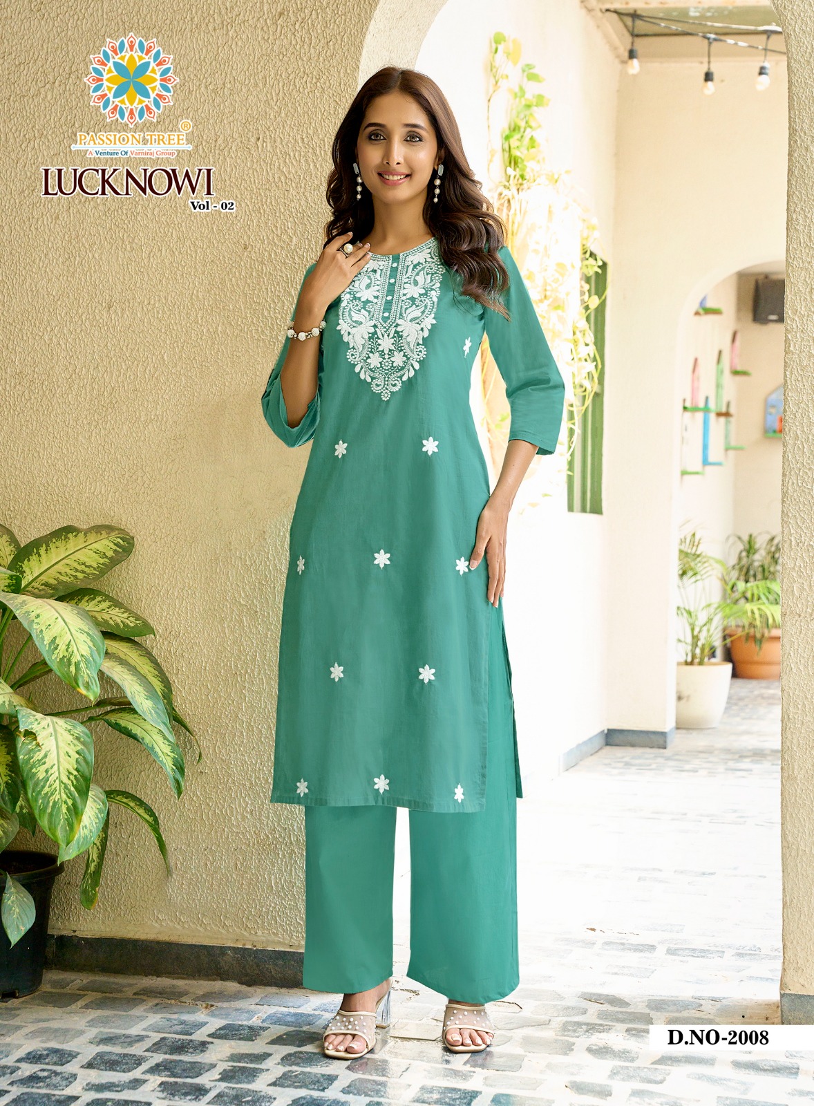 Passion Tree Lucknowi Vol 2 Kurti Palazzo Set Catalog collection 2