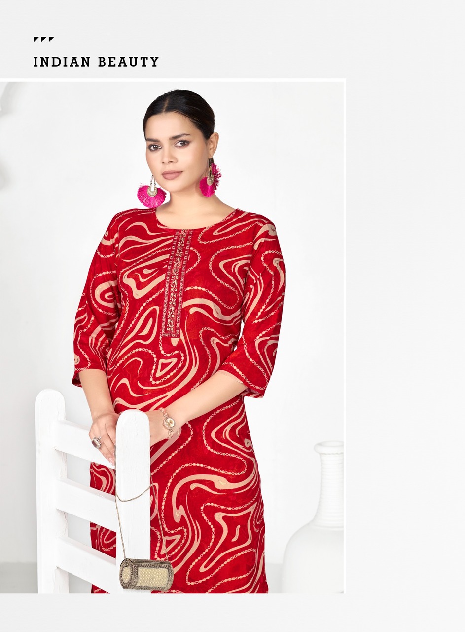 Radhika Lifestyle Alisha Vol 8 Rayon Kurti Catalog collection 14