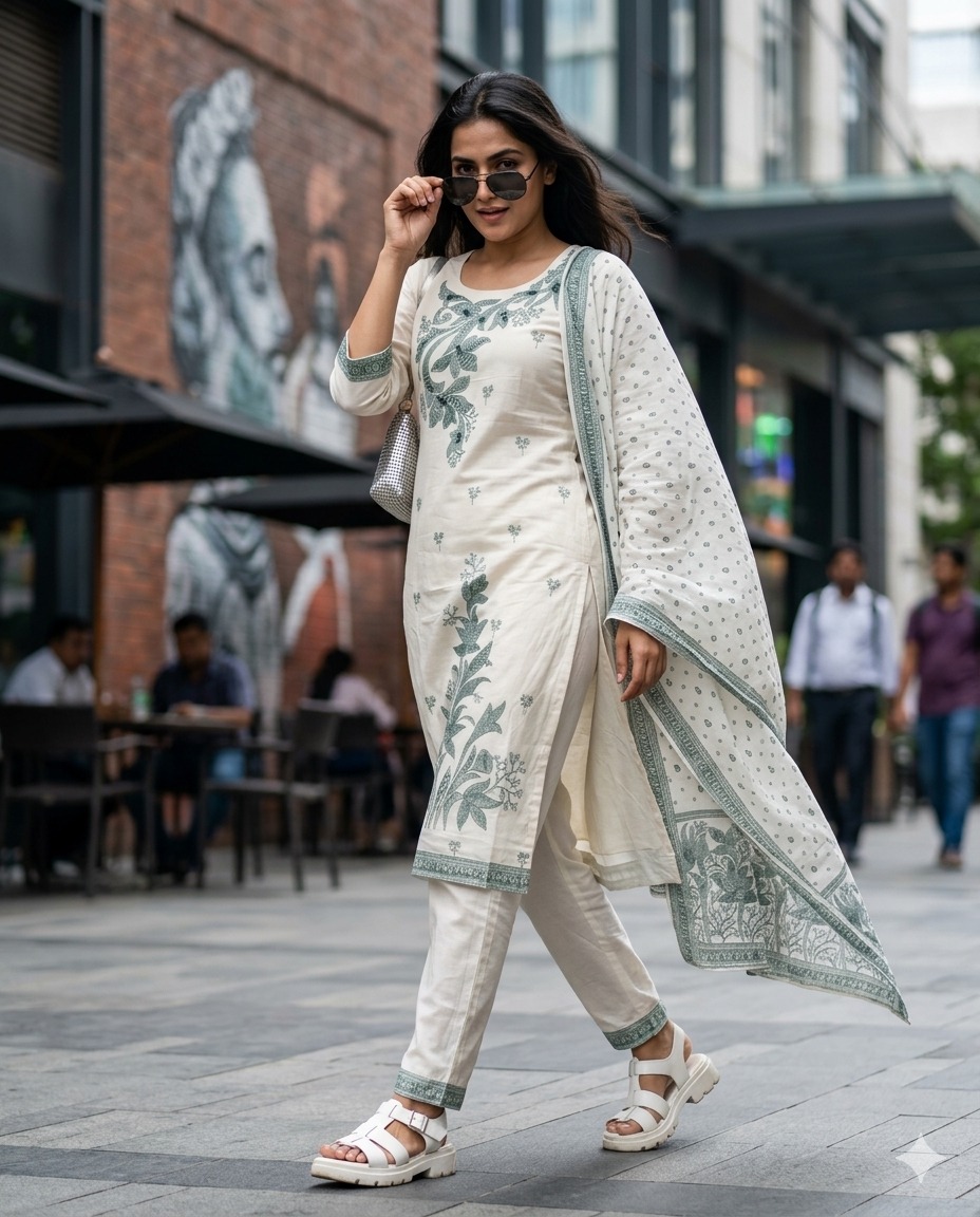 Aarvee Creation White Readymade Dress Size Set collection 2