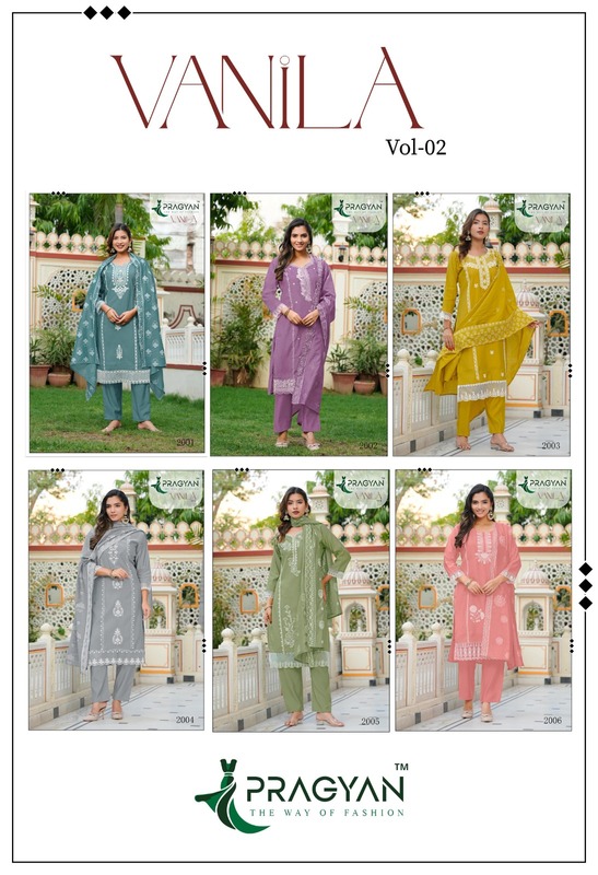 Pragyan Vanilal 2 Embroidery Salwar Kameez Catalog collection 2