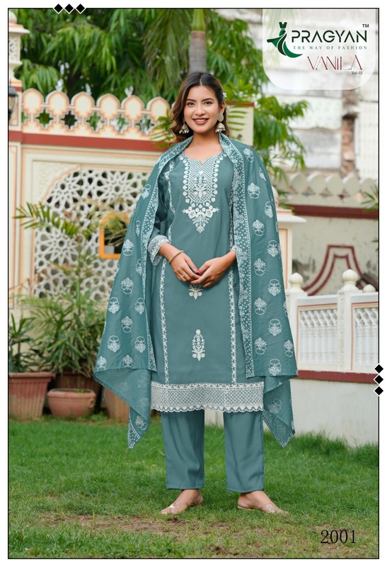 Pragyan Vanilal 2 Embroidery Salwar Kameez Catalog collection 6